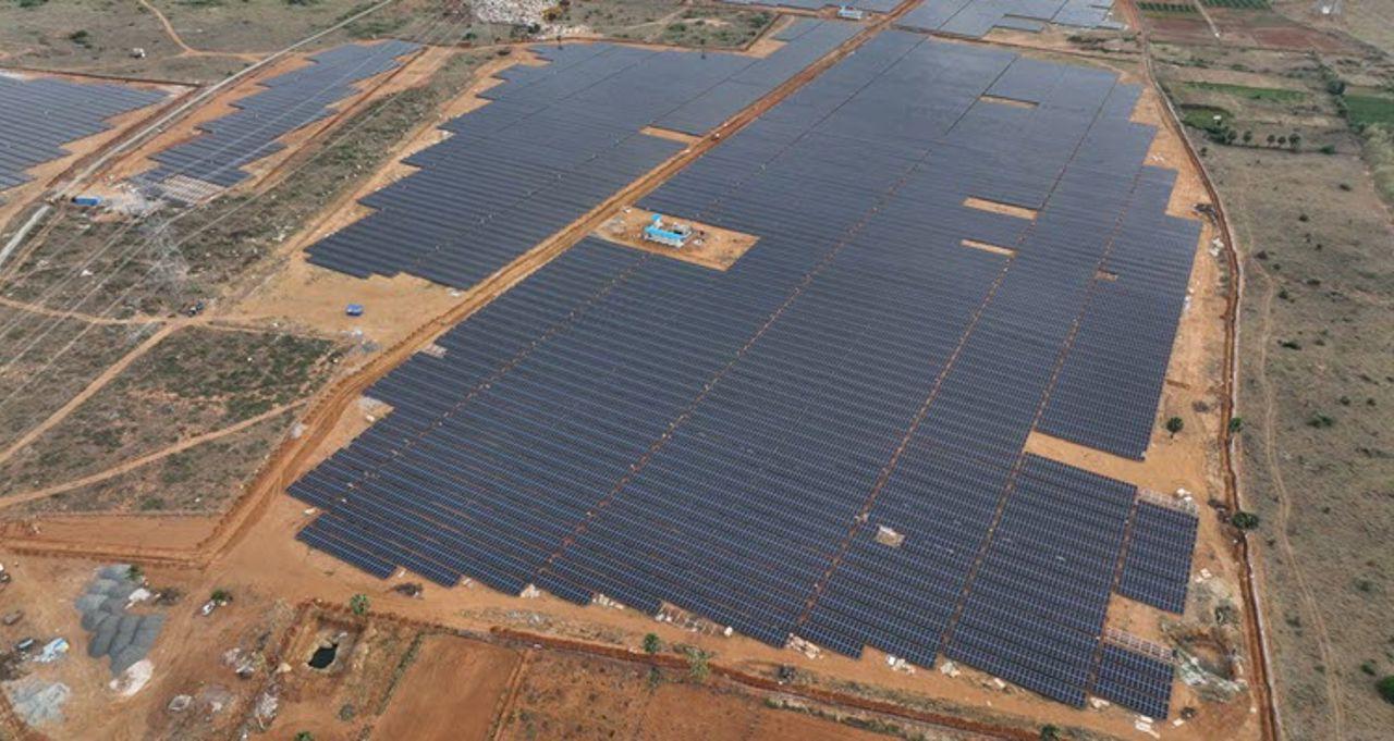 Nellai solar plant construction site